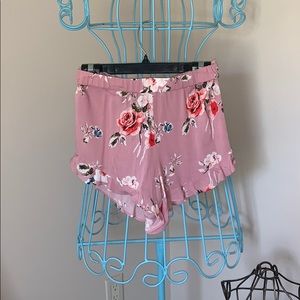 kendall & kylie flowy shorts